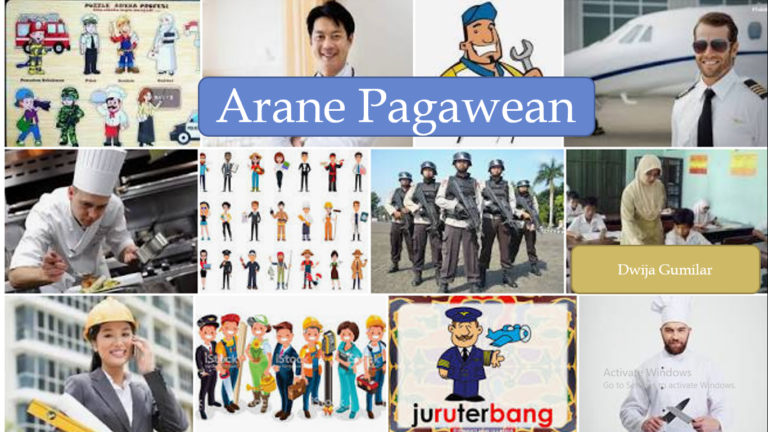 Arane Pagawean Atau Nama Pekerjaan dalam Bahasa Jawa Dwija Gumilar